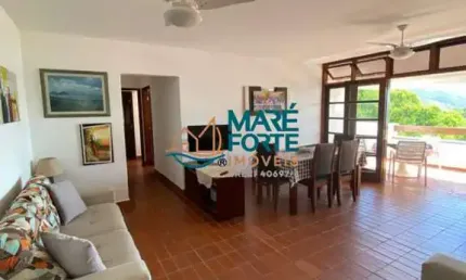 Amplo apartamento com vista para o mar na Praia das Toninhas