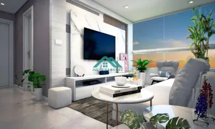 ENTRADA 231 MIL - Apartamento Luxuoso com 2 Dorm, Suíte, Sacada Envidraçada!!!