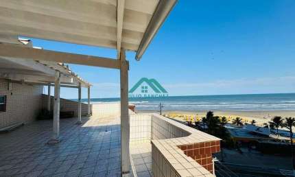Locação - Viva no Paraíso! Apto Frente à Praia c/ 2 Dorms e Lazer - R$2.700,00