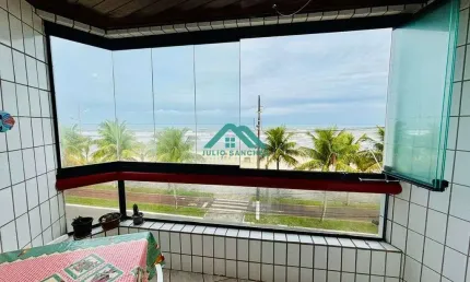 LOCAÇÃO: Apto Mobiliado c/ Vista p/ o Mar, 2 Dorms + Suíte – Virada do Ano Aqui!