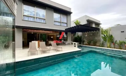 Linda casa em condomínio para venda no bairro riviera, 5 suíte, 4 vagas, 348,81 m, 438,87 m