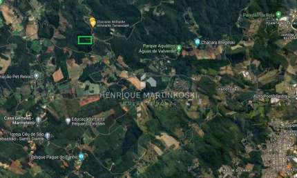 Chácara de 50.000m2 com casa de 156m2 com 2 quartos, 2 WC´s, lareira, próximo de Curitiba e Almirante Tamandaré-PR