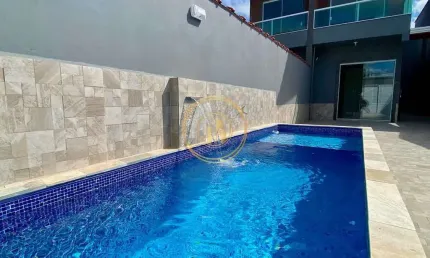 Sobrado com 2 quartos, Jussara, Mongaguá - R$ 398 mil, Cod: 2964