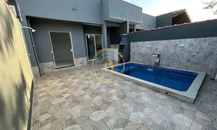 Casa com 2 quartos, Jussara, Mongaguá - R$ 420 mil, Cod: 3077
