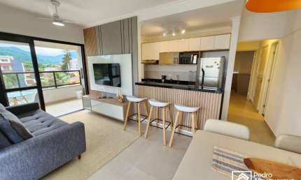 Apartamento a venda Tulum Residence no Itaguá, Ubatuba/SP. Apartamento com 2 suítes e varanda gourmet