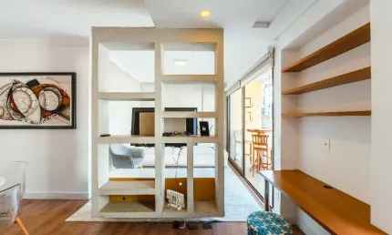 Apartamento mobiliado para locação em condomínio Edifício Dijon, bairro Cambuí, Campinas
