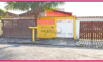 Casa geminada pertinho do mar no balneário itaóca, mongaguá/sp