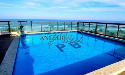 Apartamento vista ao mar, meia quadra da praia, no Balneário Itáoca, Mongaguá/SP