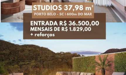 Flat com 1 quarto à venda na Rua Gualberto Leal Nunes, Balneário Perequê, Porto Belo