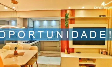 Apartamento com fino acabamento res. harmonia 52 m², 2 dorms, cozinha estilo americana