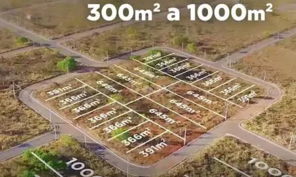 Lotes Parcelados Lagoa Golden Park com 1.000 Metros
