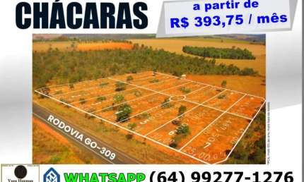 Chácaras Parceladas com 1.500 metros em Caldas Novas Goiás