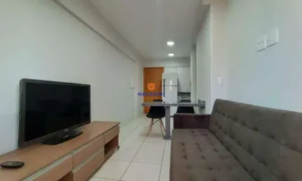 Apartamento mobiliado edifício studium residence i 1 quarto i 1 banheiro i 1 sala i 1 vaga