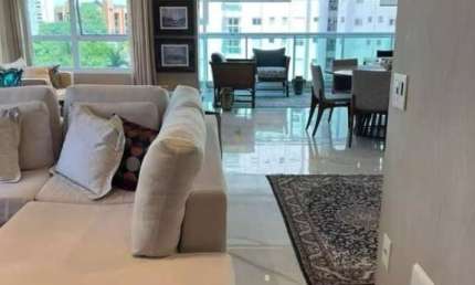 The Garden - Apartamento com 200m², 3 Suítes, 4 Vagas, Semimobiliado e Churrasqu