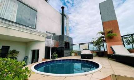 Europa - Cobertura Duplex com 360m², 3 Suítes, 5 Vagas, Piscina e Churrasqueira