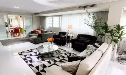 Vogue - Apartamento com 253m², 3 Suítes, 4 Vagas e Varanda com Churrasqueira e F