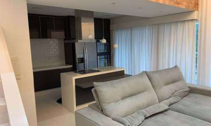 Apartamento Duplex com 1 dormitório à venda, 80 m² por R$ 990.000 - Tamboré - Ba