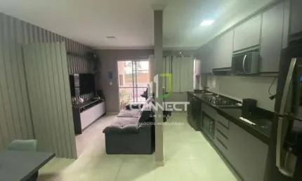 Apartamento com 2 dormitórios para alugar, 45 m² por r$ 2.760,00/mês - carvalho - itajaí/sc