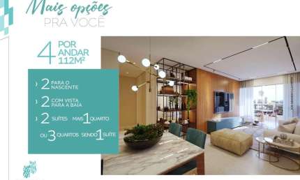QUEENS RESIDENCE – 3 Quartos, 2 Suítes, Lavabo e Sala Ampla em Porcelanato