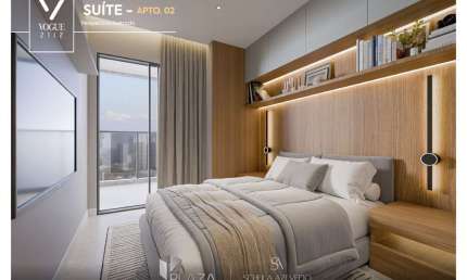 VOGUE 2112 – 1 e 2 Quartos com Suíte e Lavabo em Localização Privilegiada