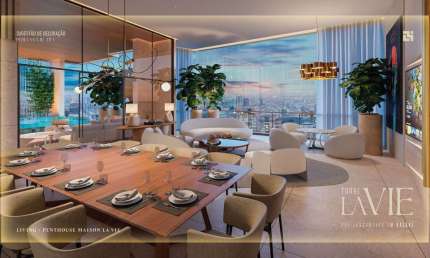 TORRE LA VIE Luxo e conforto com 3 ou 4 suítes + até 3 vagas em Nazaré