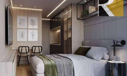 Apartamento Flat com 1 dormitório à venda, 22 m² por R$ 375.000 - Cabo Branco - João Pessoa/PB