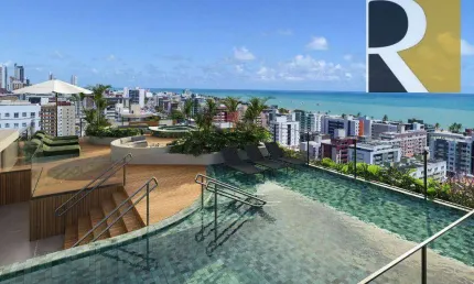 Apartamento com 2 dormitórios à venda, 50 m² por R$ 614.000,00 - Cabo Branco - João Pessoa/PB