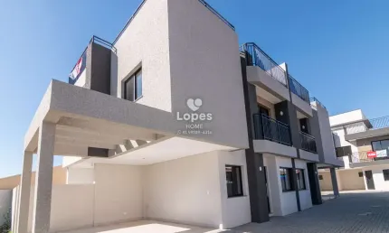 Casa em condomínio fechado com 3 quartos à venda na rua benjamin mion, 277, santa felicidade, curitiba, 126 m2 por r$ 755.000