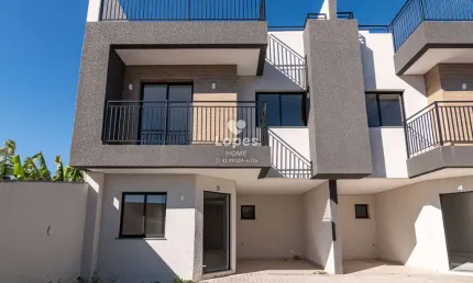 Casa em condomínio fechado com 3 quartos à venda na Rua Benjamin Mion, 277, Santa Felicidade, Curitiba, 126 m2 por R$ 735.000