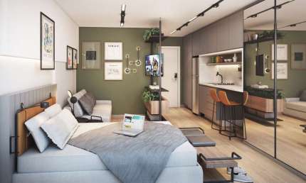 Apartamento com 1 quarto à venda na Rua Doutor Pedrosa, 313, Centro, Curitiba, 28 m2 por R$ 410.000