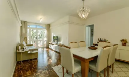 Apartamento com 3 quartos à venda na rua brigadeiro franco, 125, mercês, curitiba, 107 m2 por r$ 735.000