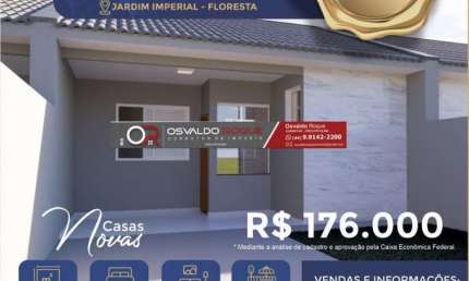 Casa 2 dormitórios para Venda em Floresta, Jardim Imperial II, 2 dormitórios, 1 banheiro, 1 vaga