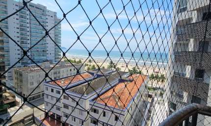 Lindo Apartamento com 2 dormitórios  vista mar na Aviação Praia Grande
