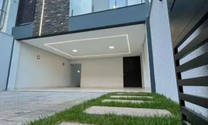 Sobrado alto padrão 3 suites plenas, hidromassagem 4 vagas, piscina, churrasqueira Jd. Atlantico