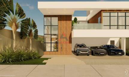 Luxo e a Exclusividade no Alphaville 2 - Casa com 4 suítes, área de lazer completa e 3 vagas de garagem!