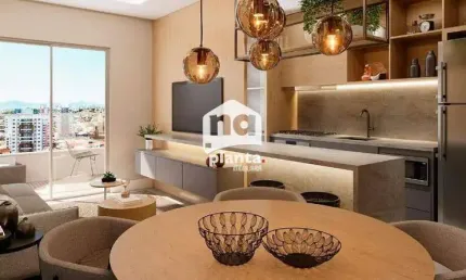 Apartamento à venda no bairro barreiros em são josé-sc, com 2 quartos, 1 suíte, 1 vaga