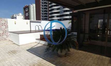 Cobertura de luxo à venda na Pituba, Salvador-BA: 4 quartos, 2 suítes, 2 salas, 4 banheiros, 2 vagas de garagem, 244m².
