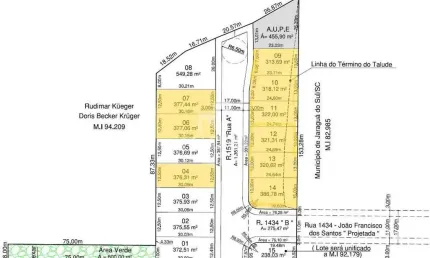 Terreno | Três Rios do Norte (Lot. Imigrantes II) | 313m² a 646m²