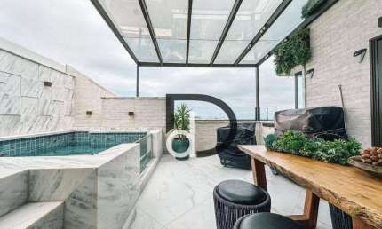 Cobertura com 4 dormitórios à venda, 249 m² por R$ 5.700.000 - Riviera de São Lourenço - Bertioga/SP