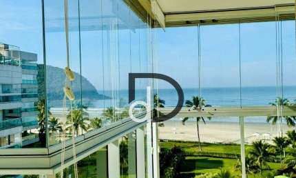 Magnífico apartamento frente mar com 5 suítes disponível p/ locação temporada