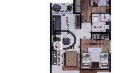 Apartamento com 2 quartos à venda, 50 m² por R$ 294.235 - Residencial Nova Era - Valinhos/SP
