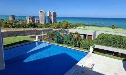 Casa com Vista Mar da Praia de Jacarecica - 551m² com Piscina, 3 Suítes, Academia e Salão de Jogos - Maceió Alagoas