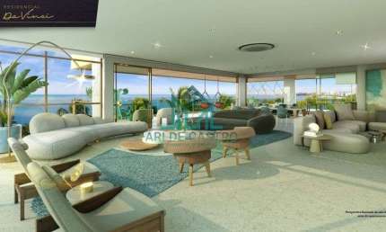 Residencial Da Vinci, 413m², 4 Suítes à Beira-mar da Praia de Ponta Verde - Alto Luxo Maceió - AL