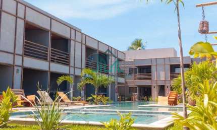 Apartamento Studio Mobiliado na Praia do Patacho com 37 m² - Rota Ecológica dos Miagres Alagoas