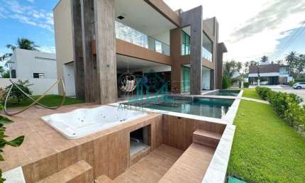 Casa Alto Luxo, Mobiliada, Duplex, 4 suítes, Moveis Finger, Automatizada, Piscina, SPA, Energia Solar, Poço
