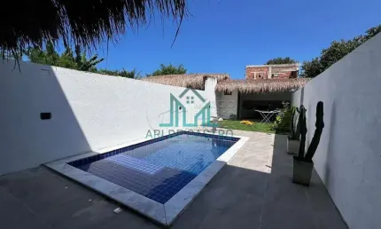 Casa Mobiliada com 150,14m² com 3 Suítes, Piscina, em São Miguel dos Milagres - Alagoas