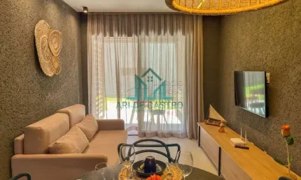 Apartamento com 2 Quartos Mobiliado com 63,00m² no Patacho na Rota dos Milagres - Alagoas