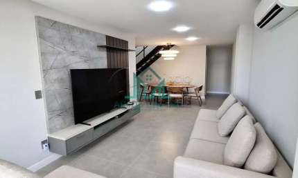 Apartamento Cobertura Vista-mar da Praia de Ponta Verde, Reformada, Mobiliada, Duplex 4 Quartos, 254m² 4 Vagas - Maceió Alagoas