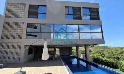 Casa com 4 Suítes, 642m² com Piscina e Área Gourmet Completa no Condomínio Atlantis na Garça Torta - Maceió Alagoas
