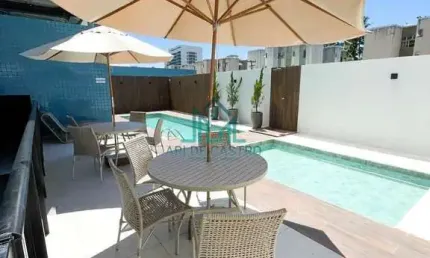 Apartamento Quarto e Sala de 42m² com Vista Mar da Praia de Cruz das Almas, Mobilia Fixa - Maceió Alagoas